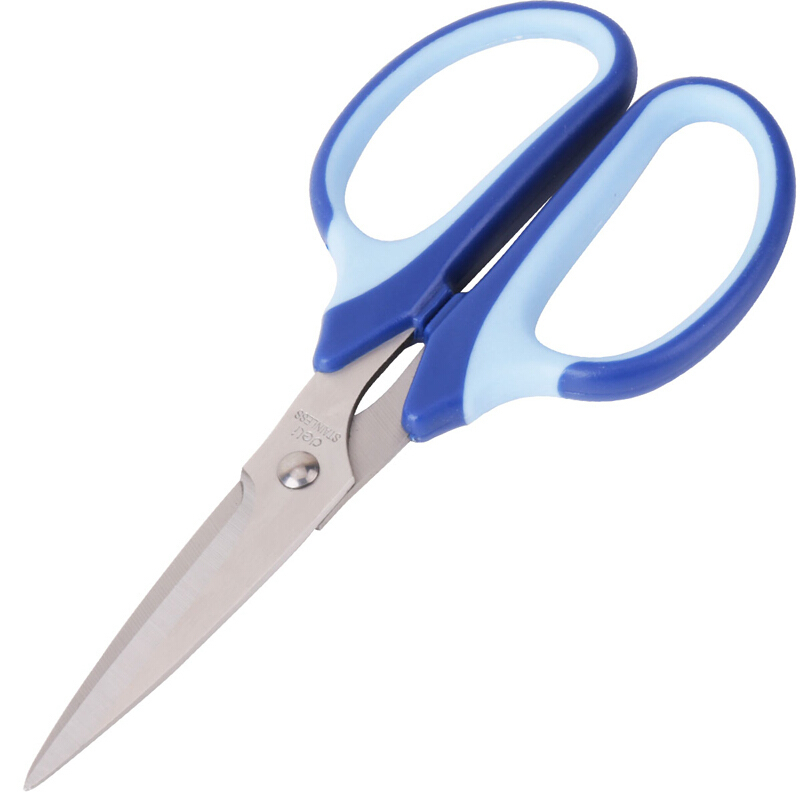 【精选】得力（deli） 学生儿童剪刀 手工剪纸工具剪刀 安全教学剪 6001（190mm*90mm）