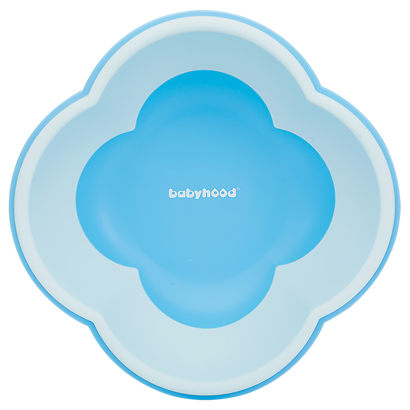 世纪宝贝（babyhood）pp加厚四叶草小脸盆 BH-719 天蓝 婴幼儿多功能盆