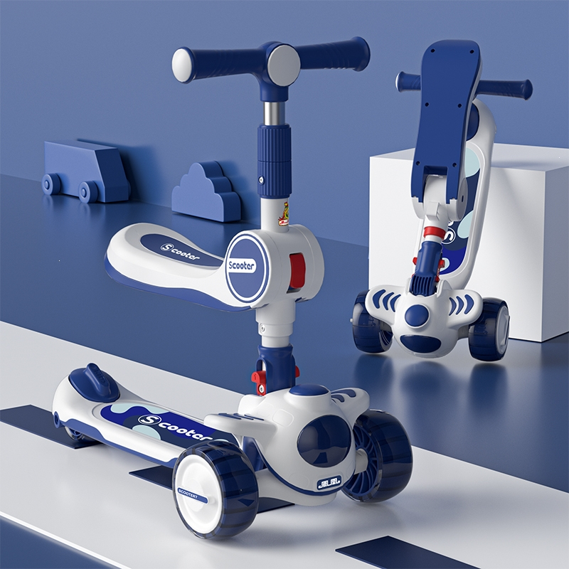 凤凰儿童滑板车1368岁男女2小孩三合一宝宝可坐可骑滑滑溜溜车