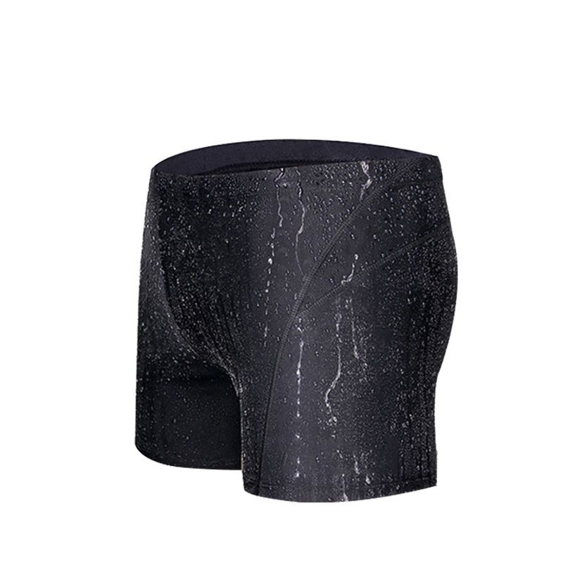 鸿越泳裤男平角速干防水泳衣泳帽泳镜男士游泳装备沙滩游泳裤鲨鱼泳裤