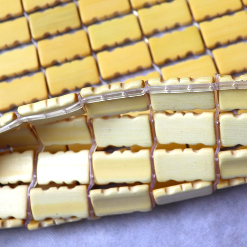 竹子坐垫麻将椅垫单人办公室垫子夏天凉席凳垫素色竹片屁股垫 参数