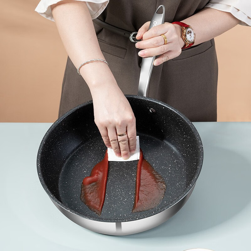 德铂(Debo) DEP-DS360 拉蒙特深煎锅平底锅不粘锅24cm有盖高清大图