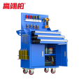 高翊柏 11100034 工具车 三抽带背板（蓝色）铁皮五金工具柜维修汽修多功能双开门手推车