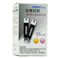欧姆龙(OMRNO)血糖试纸AS1型25片 + 25支采血针 + 医用消毒棉球25枚