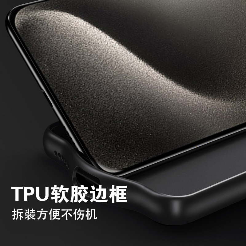BOEEK适用于苹果15/14 Pro Max手机壳14/15 plus亲肤轻薄皮纹硅胶软壳防摔简约男女个全包镜头保护套
