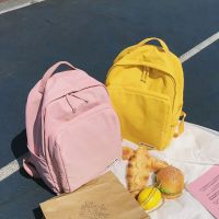 书包女韩版原宿ulzzang大高中学生初中ins双肩包女大容量背包-定制 卡其色