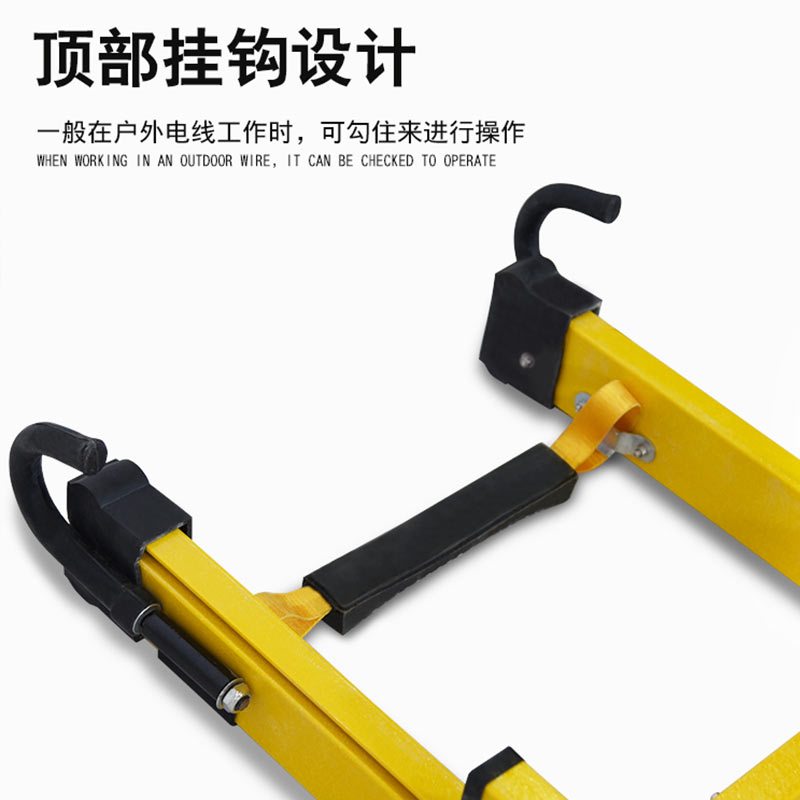 理念 单面绝缘升降梯玻璃钢移动楼梯步梯扶梯5m