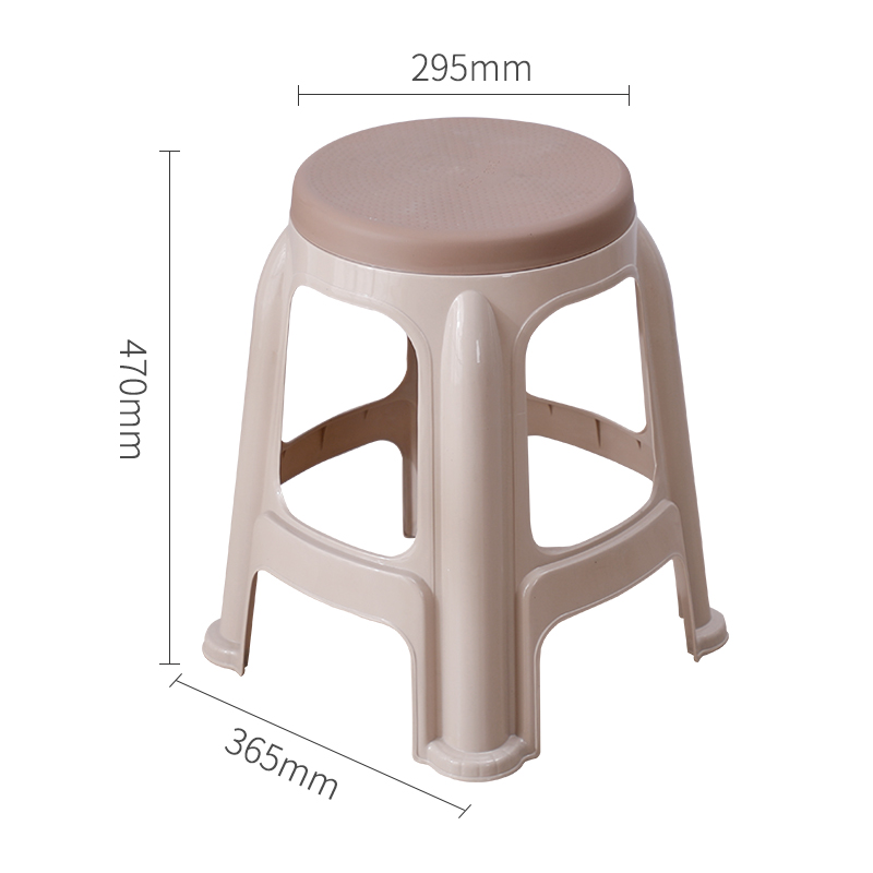汐岩加厚塑料凳子家用板凳方凳高凳简约客厅餐桌塑胶椅经济型胶凳椅子高清大图