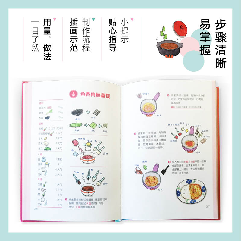 [正版]粗糙食堂3 来一碗 超满足!莲小兔著 60种快手餐大集合 食材、配料简单常用易购买 手绘食谱烹饪技能高清大图