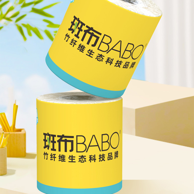 斑布卷纸140g*4卷*2提四层BASE系列BCJ140A4-T-2高清大图
