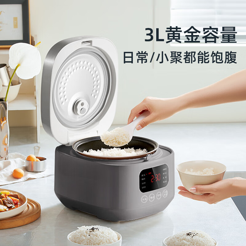 小熊(bear)电饭煲家用3L升智能煮饭煲汤两用电饭锅3-4人 DFB-F30V2高清大图