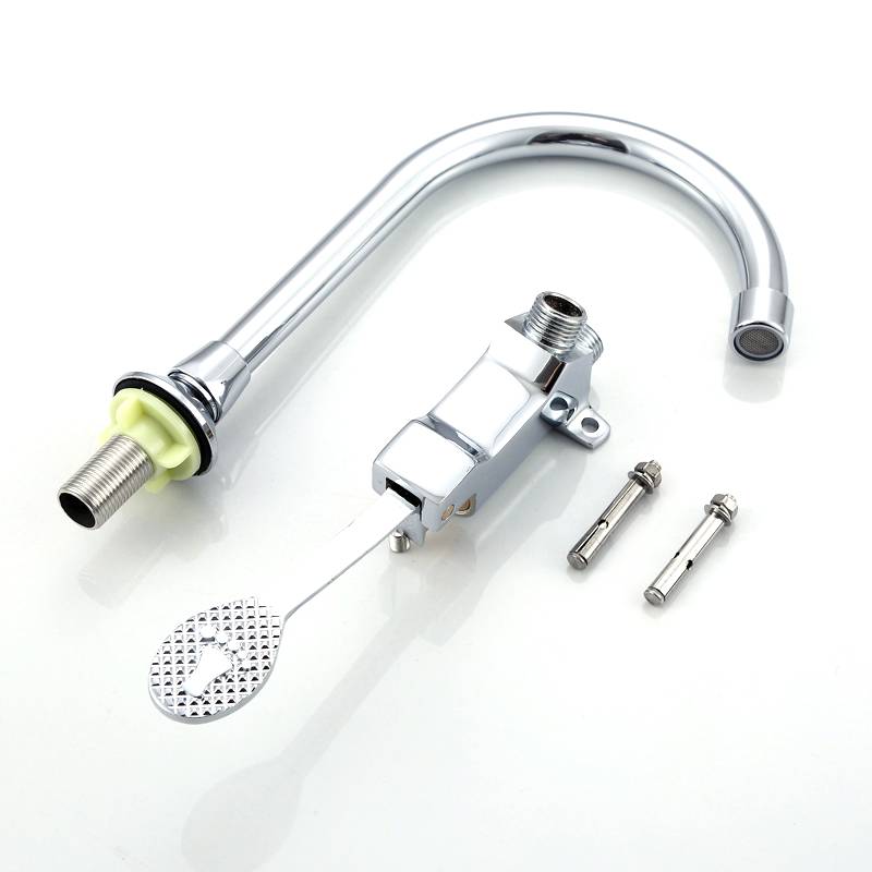 LONMATE 脚踏水龙头套装(阀+大弯管)SL-592 一套高清大图