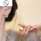 JiMi不规则圆圈耳环女法式气质网红耳钉ins潮简约百搭轻奢高级感耳饰