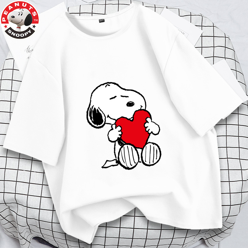 史努比(SNOOPY)儿童夏季新款印花圆领T恤衫TDT1