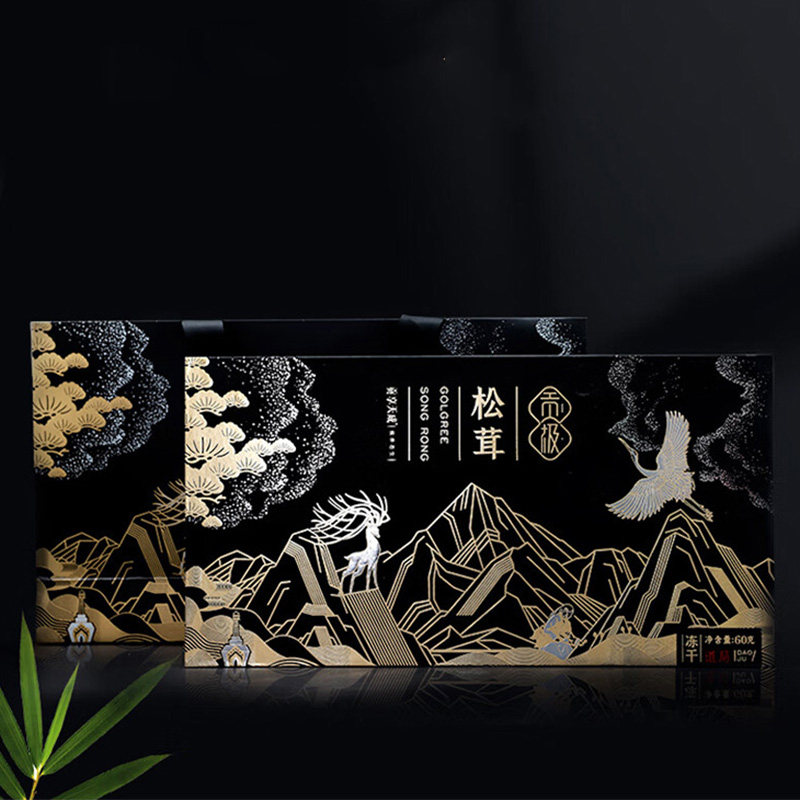 贡极有机冻干松茸菌菇干货野生优质冻干未开伞道局冻干松茸60g*1盒高清大图