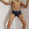 波迷娜(BOMINA)内裤男速干透气男士棉内裤控黑白潮流平角裤性感夏季四角短裤个薄