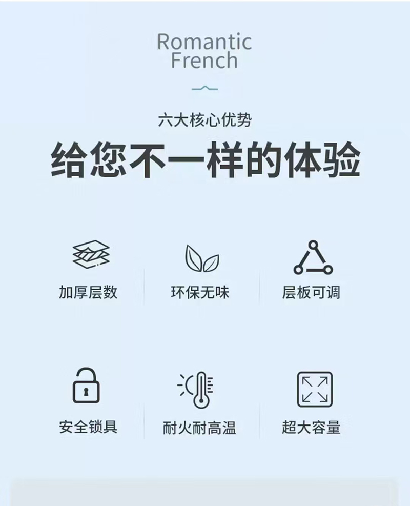 渝瑞坤 五门文件柜 970*420*1800mm/个高清大图