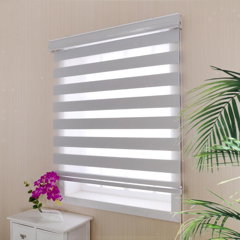 百叶窗帘卫生间防水拉帘升降遮光防晒卷式阳台隔热免打孔家用卷帘视频