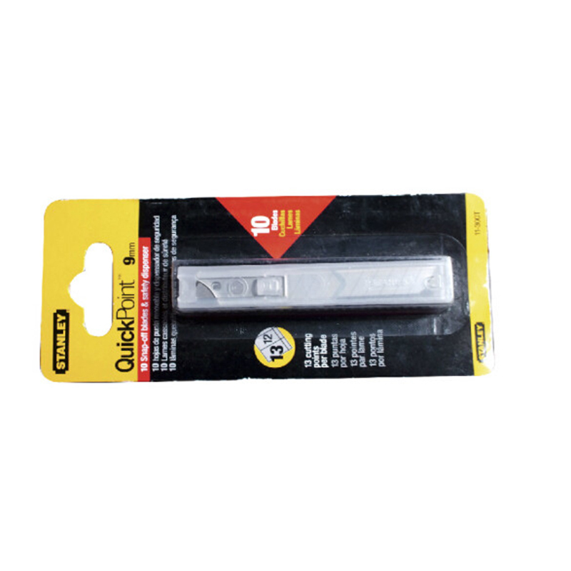 史丹利(Stanley)美工刀替换刀片18mm 10片装 11-301T-22