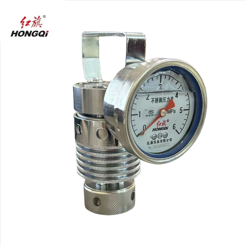 红旗 爆发压力表定制检测款Y60BF 6MPA 块高清大图