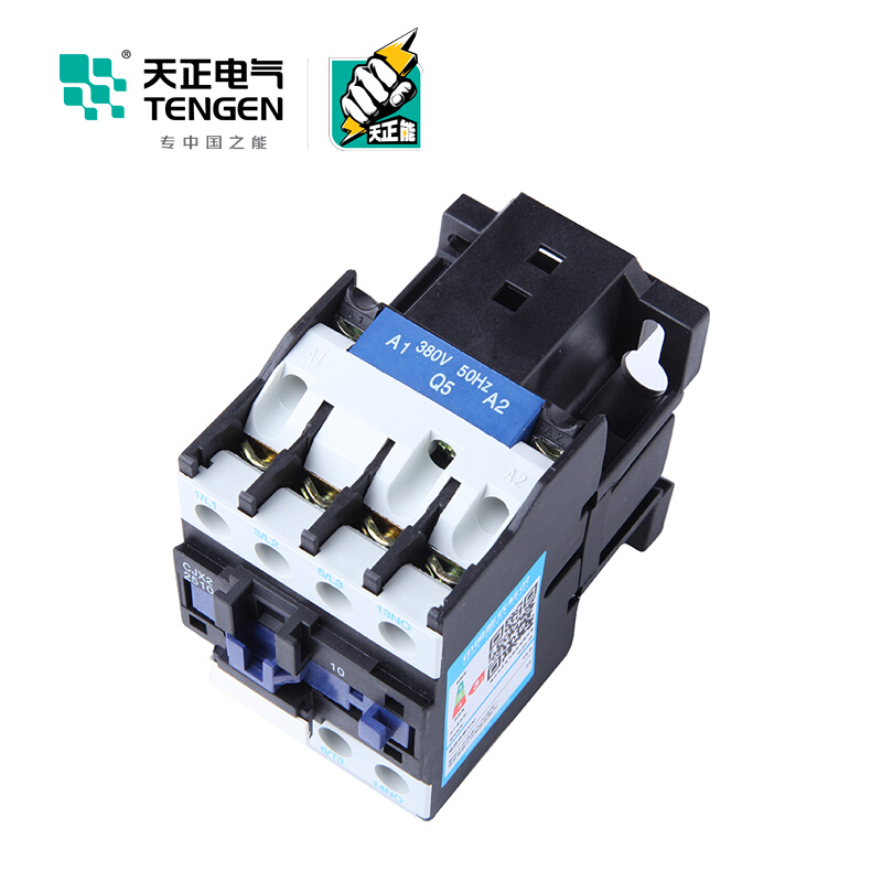 天正电气 CJX2-2510 380V 3NO 1NO 25A 50Hz 3P 02010070134 交流接触器