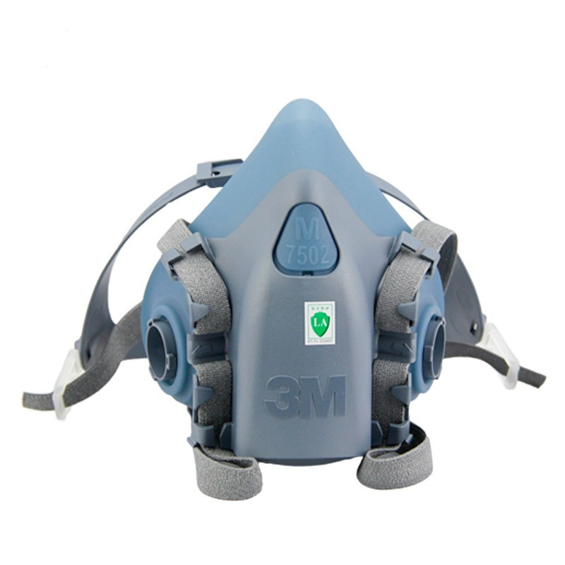 3m7500硅胶系列呼吸防护半面罩7502中号1个