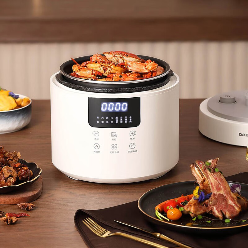 大宇(DAEWOO)高压炖煮家用智能多功能4L电压力锅DYYL-4027星云白4L高清大图