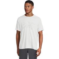 始祖鸟(ARC'TERYX)Arc'teryx男士短袖运动T恤舒适百搭简约logo印花户外休闲上衣 2XL Atmos_Heather