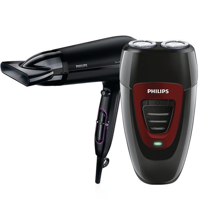 飞利浦家用发廊专业级恒温护发电吹风机hp823000飞利浦旋转双刀头充电