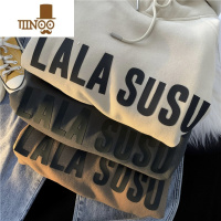 YANXU卫衣男女同款双层帽硬挺vintage外套bf连帽薄冬加绒加厚