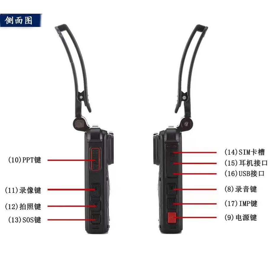 执法锦衣卫视频数据记录仪 DSJ-JYWH9A1 128G/台高清大图