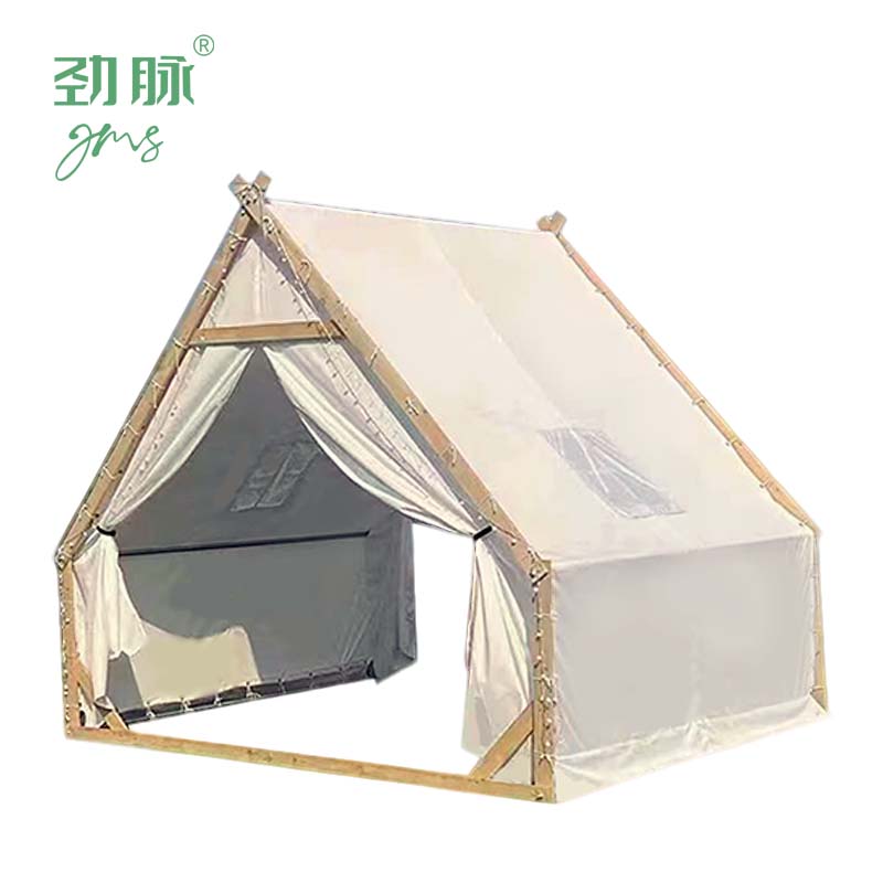 劲脉 露营防雨帐篷 米白色-2*2*2.5M 顶高清大图