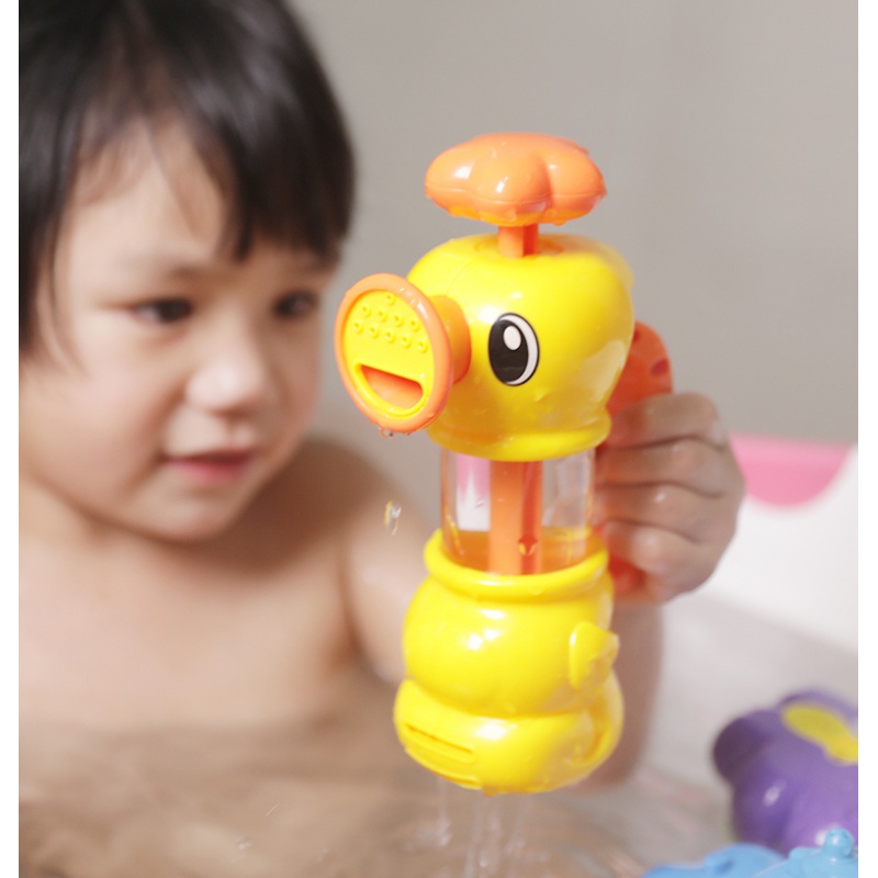 喷水玩具儿童洗澡宝宝浴盆浴缸洗澡神器抽水鸭戏水玩具1-3-5岁 鳄鱼高清大图