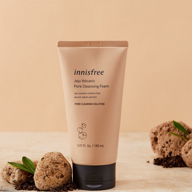 宝洁pginnisfree悦诗风吟火山岩泥洗面奶去角质洁面乳深层清洁150ml单