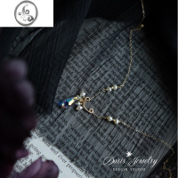 JiMi《汉娜》奥地利水晶吊坠珍珠项链女轻奢小众设计感高级秋冬高级感 尺寸37cm+5cm