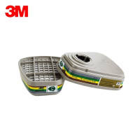 3M 6006CN 防多种气体 滤毒盒防护有机蒸气醚酸性气体 2个/包 1包装