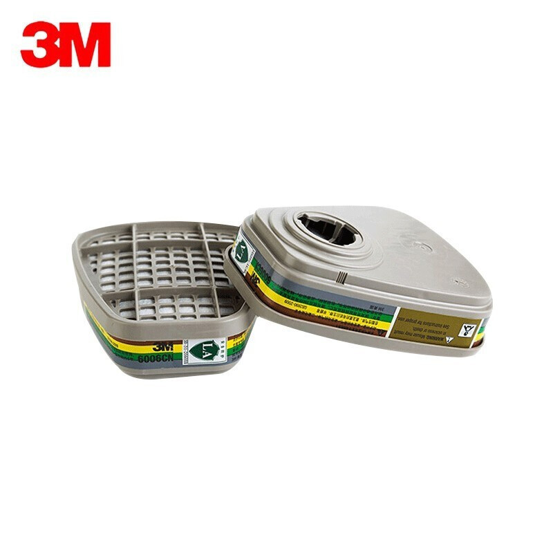 3M 6006CN 防多种气体 滤毒盒防护有机蒸气醚酸性气体 2个/包 1包装