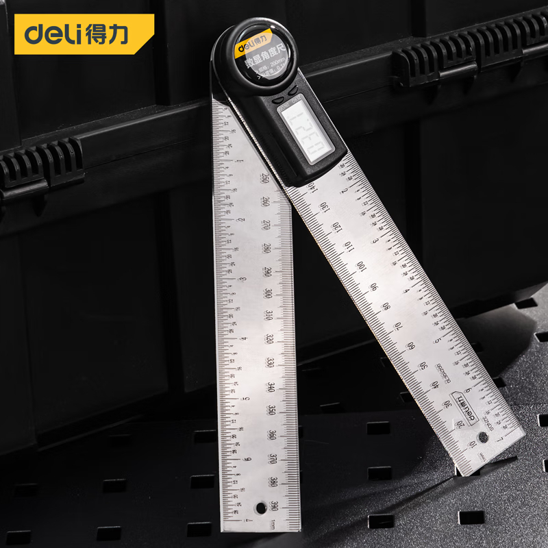 得力(deli) DL304200 数显角度尺塑料 200mm