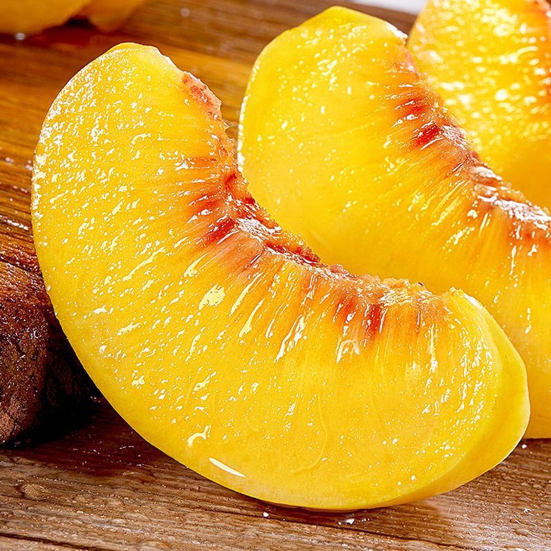 礼盒装[熊猫鸟]山东新鲜黄桃 新鲜水果桃子 产地直发 净重4.5斤装高清大图