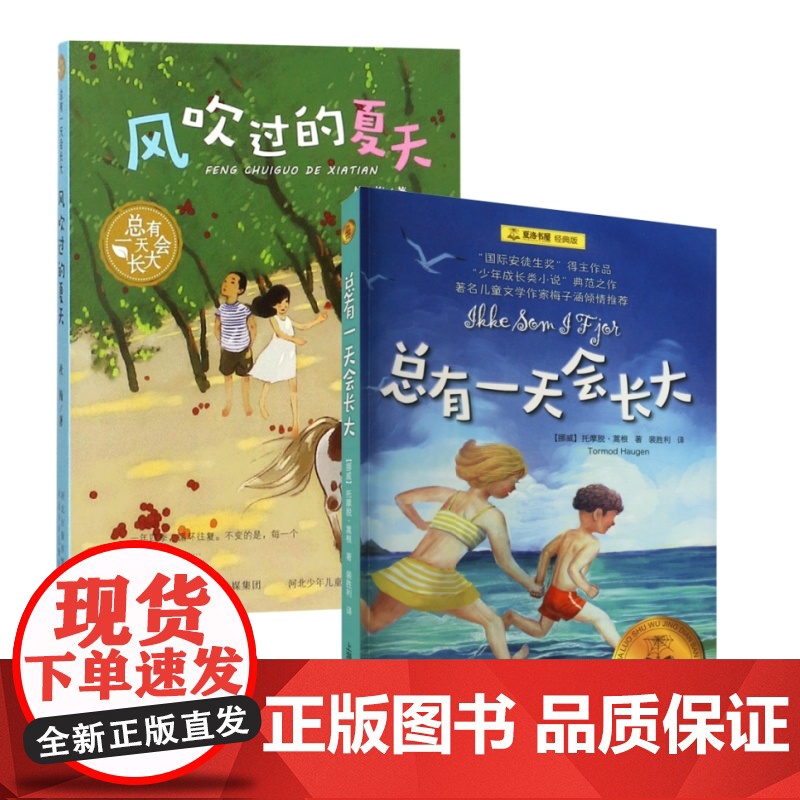 少年成长类小说”典范之作(2册):总有一天会长大+风吹过的夏天 著名儿童文学9-10-11岁小学生三四五年级课外阅读高清大图