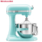 凯膳怡(KitchenAid) 5.7L升降式厨师机双碗家用小型和面机揉面搅拌机5KSM6583C冰蓝