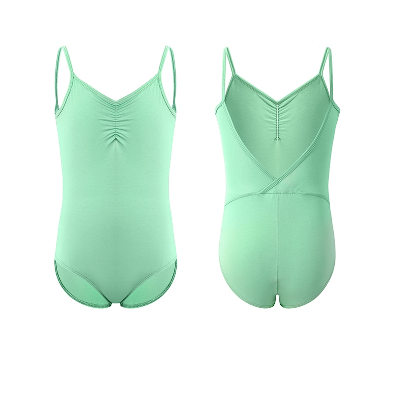 儿童舞蹈服女芭蕾舞练功服吊带连体服中国舞蹈服表演演出服16306