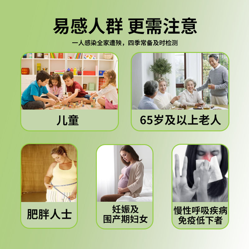 甲型乙型流感病毒抗原检测试剂盒甲乙流检测试纸鼻咽口咽自测试剂*2高清大图