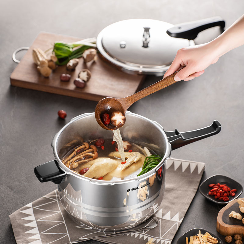 苏泊尔(Supor)好帮手304不锈钢大容量压力锅高压锅快锅双重安全易开合YS24ED燃气电磁炉通用