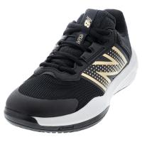 新百伦(New Balance)女鞋新款轻量透气支撑稳定防滑耐磨网球鞋 Black_and_White 41.5