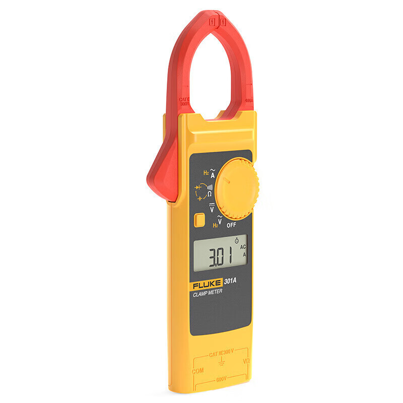 福禄克(FLUKE)F301A+ 钳形表数字钳形万用表 高精度数显自动量程交直流电流表电表万能表电工多用表 一台