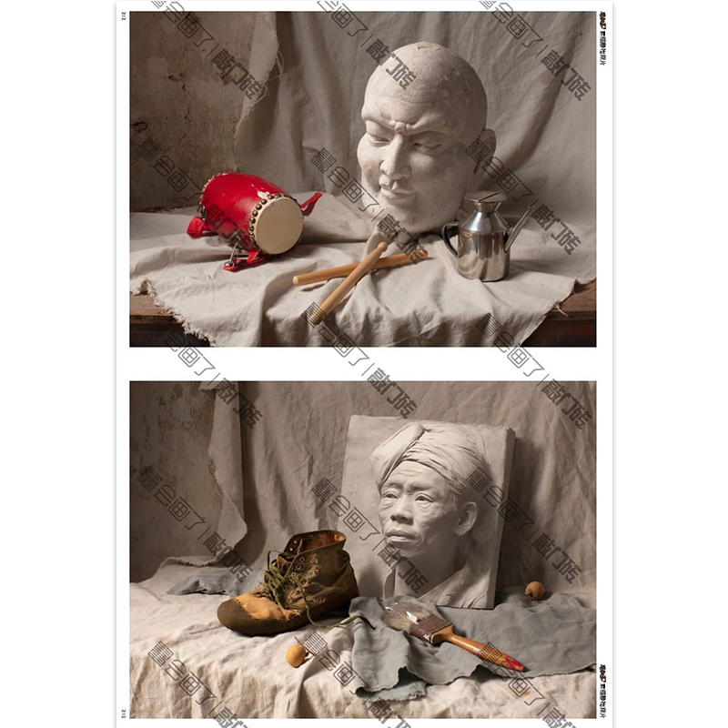 [正版]联考之王5素描静物照片横构图 2024敲门砖李彪二高清大图