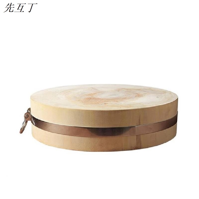 先互丁 整木柳木菜墩菜板 棕色 45*14厘米