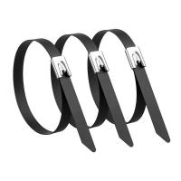 盛京联硕 304包塑不锈钢扎带4.8×200mm[100条]包