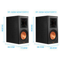 klipsch/杰士 RP-600M 发烧HIFI书架音箱无源监听音响+原配功放 黑色